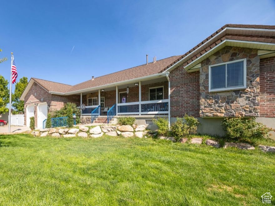 This exceptional horse property backs onto a tranquil, tree-lined creek and features a beautifully maintained pasture perfect for equestrian lovers. A spacious hay barn and well-equipped shop offer endless possibilities for hobbies, storage, or agricultural needs. This home is filled with thoughtful upgrades and updated finishes, including rich Hickory hardwood floors, a striking rock fireplace, and permanent holiday outdoor lighting for year-round charm. Enjoy expansive, warm living spaces designed for comfort and functionality. With a second kitchen and private entrance, the lower level is ideal for a mother-in-law suite, guest quarters, or a potential income-producing ADU. Whether you're looking for multi-generational living or space to spread out, this property delivers the perfect balance of rural serenity and modern convenience.