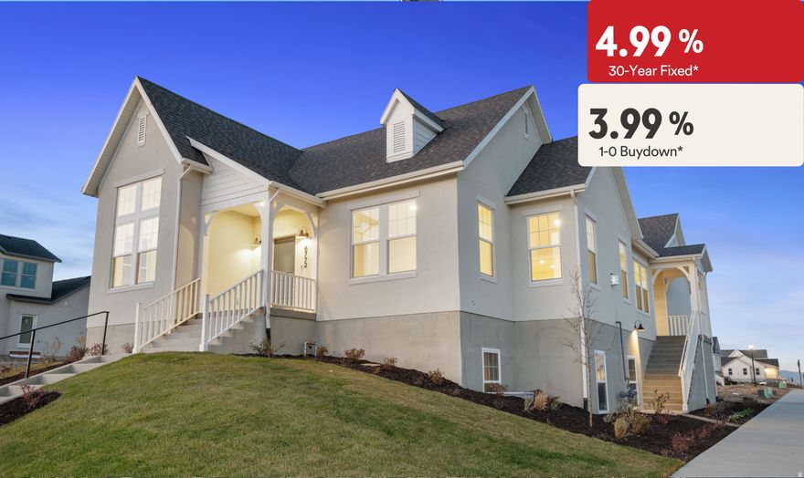 *Preferred Lender Incentive of a 1-0 first year buy down at 3.99% rate and then 4.99% fixed for the remaining 29 years on all homes that close by the end of the year! Ask agent for details. This brand new home was just finished and ready for immediate move in!