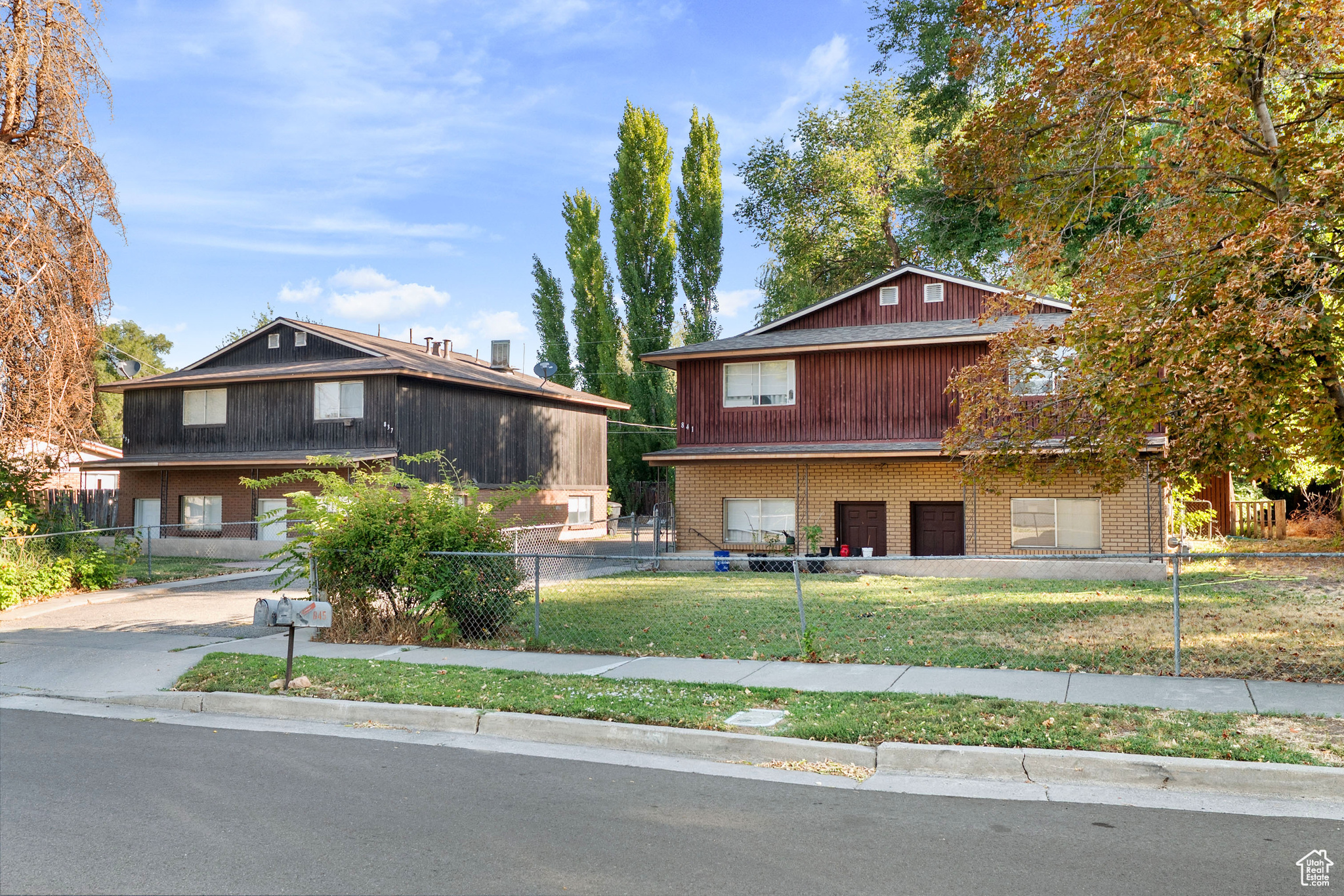 A rare opportunity to own 2 duplexes next to each other in the heart of Millcreek. An ideal situation as both 833-837 WhiteMaple Way (MLS 2111116) and 841-845 Whitemaple Way (MLS 2111117) are for sale, a total of 4 units on 2 parcels. Walk in through the main floor that features a family room, laundry room, half bathroom and kitchen. Upstairs you will find the 2 bedrooms and full bath. With a large driveway through the middle of the 2 duplexes, there is plenty of parking, including covered carports. 3 of the 4 total units are leased and one unit is vacant and available to show. Contact Jeremy for showing details and questions.