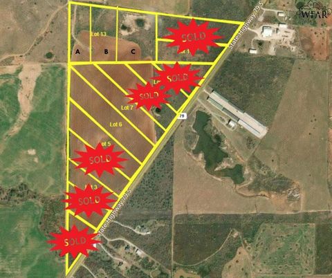 Vacant Land For Sale - LOT 13 C High Road<br/> Holliday, TX 76366