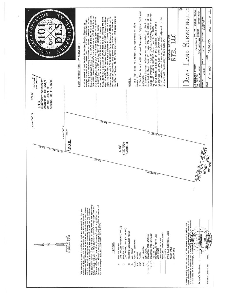Lot # 8 Gordon Williams Road, Columbiaville, Alabama image 2