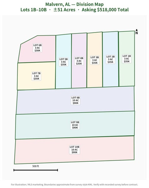 Vacant Land For Sale - LOT 4B W Reeves Street<br/> Malvern, AL 36375