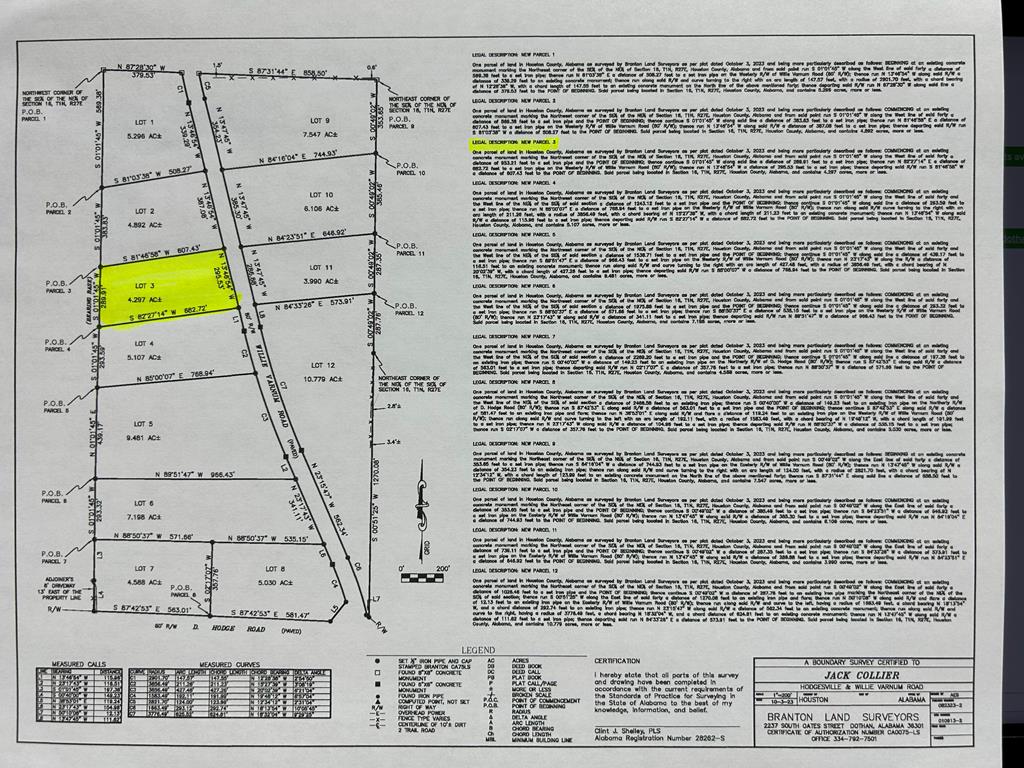 4.297+-ac Lot 3, Willie Varnum Rd, Cottonwood, Alabama image 18