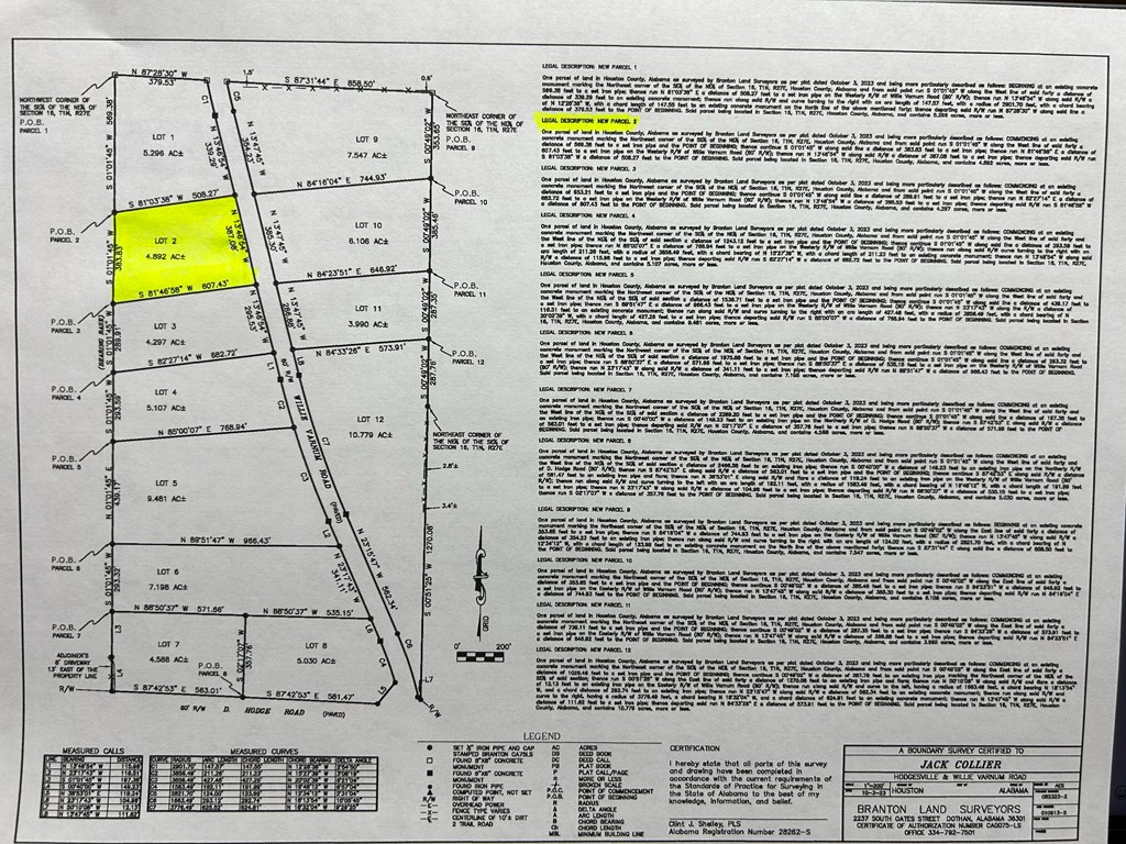 4.892+-ac Lot 2, Willie Varnum Rd, Cottonwood, Alabama image 17