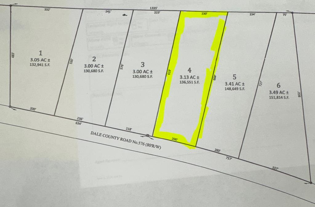 Lot 4 Dale County Rd 576, Headland, Alabama image 1