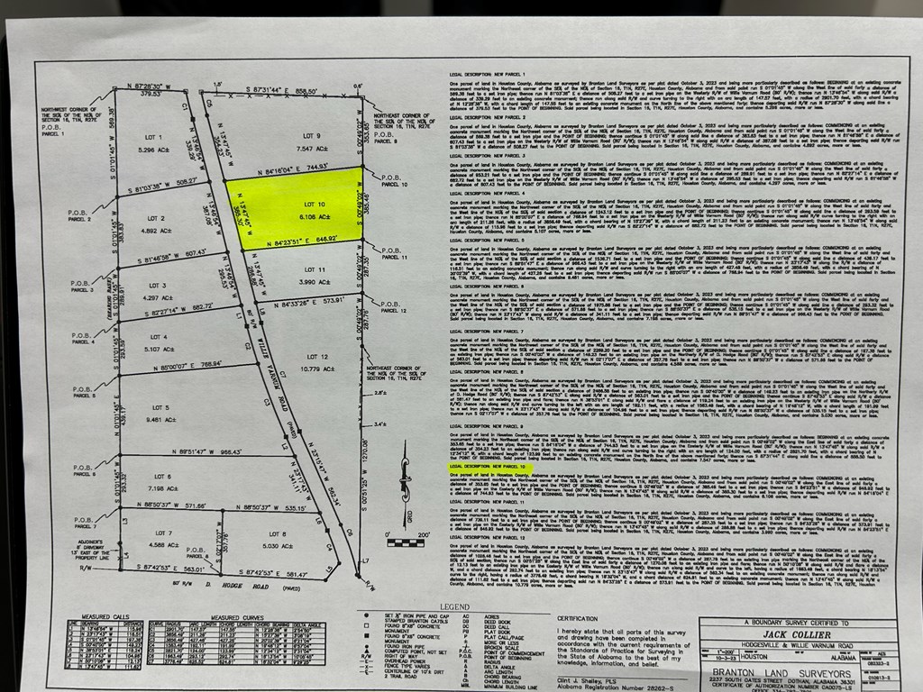 6.106+-ac Lot 10, Willie Varnum Rd, Cottonwood, Alabama image 2