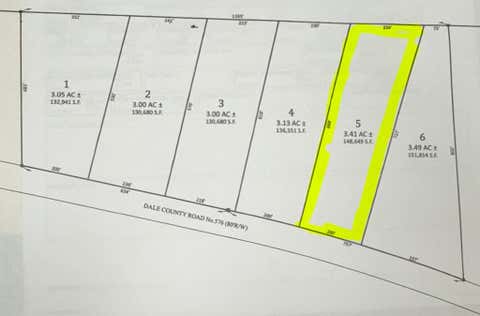 Vacant Land For Sale - LOT 5 Dale County Rd 576<br/> Headland, AL 36345