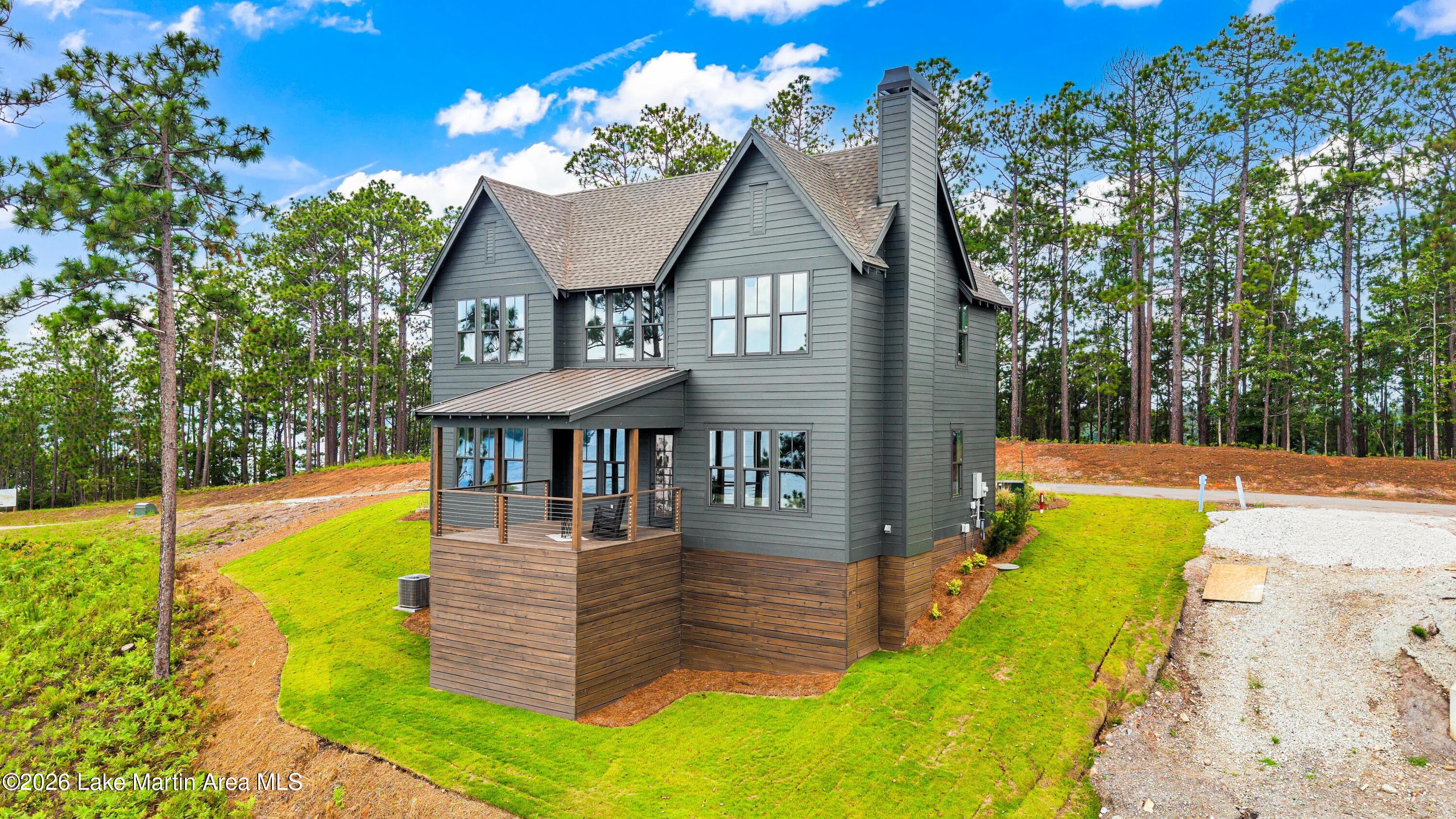 covered porch with storage
