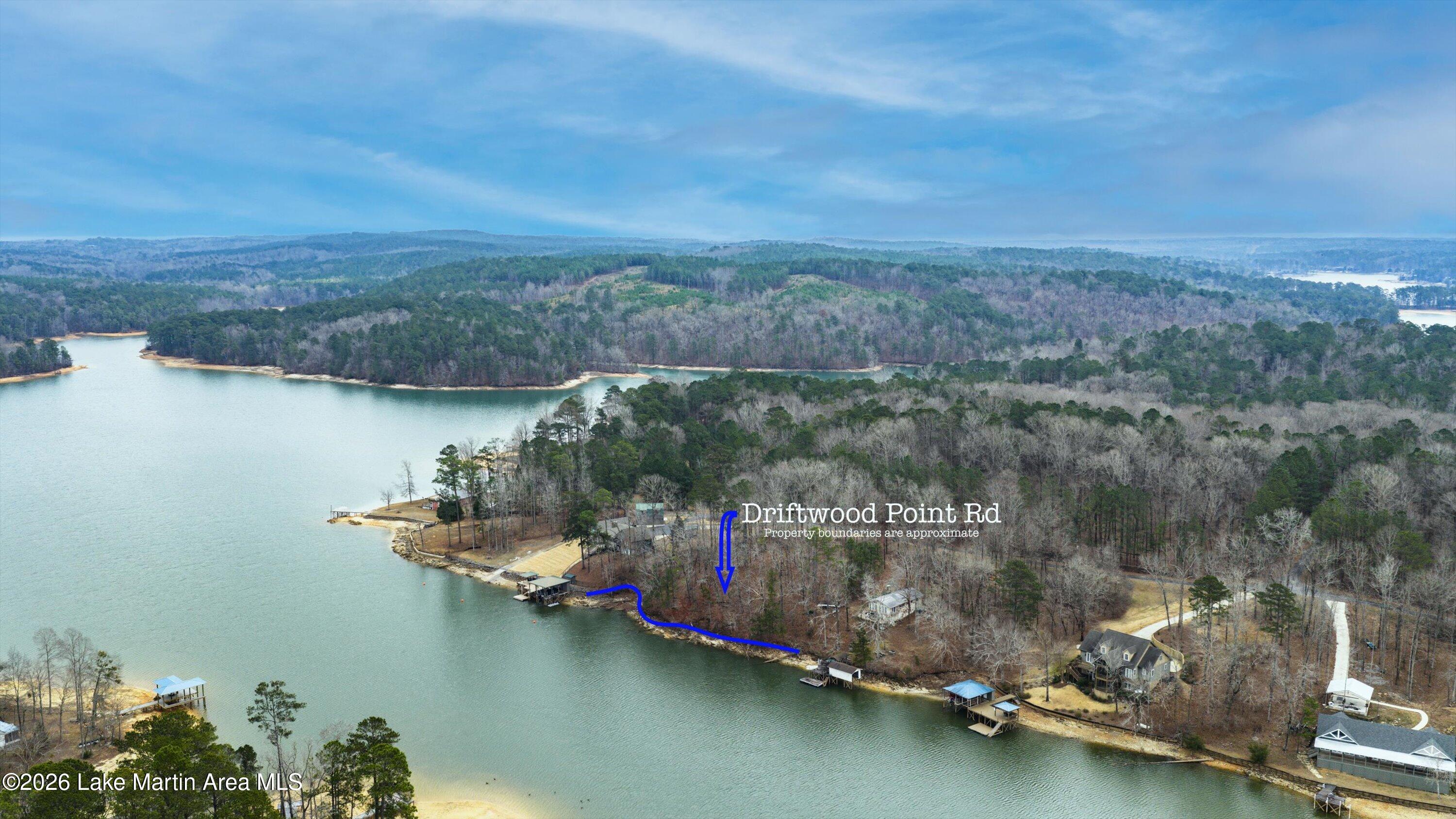 Location of Driftwood Point Rd