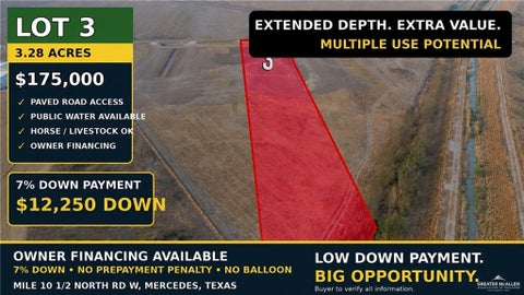 Vacant Land For Sale - 3 Mile 10 1/2 North Road<br/> Mercedes, TX 78570