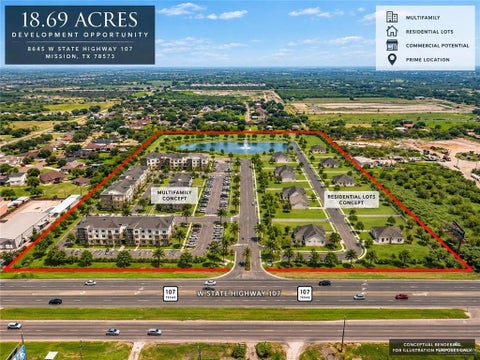 Vacant Land For Sale - 8645 W State Highway 107<br/> Mission, TX 78573