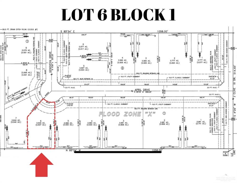 Lot 6 Block 1 April Drive, Brownsville, Texas image 9