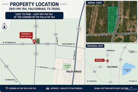 Vacant Land For Sale - 2931 Fm 754<br/> Falfurrias, TX 78355