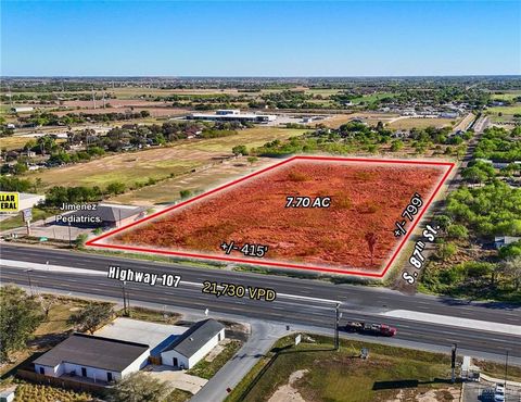 Vacant Land For Sale - 8722 E State Highway 107<br/> Edinburg, TX 78542