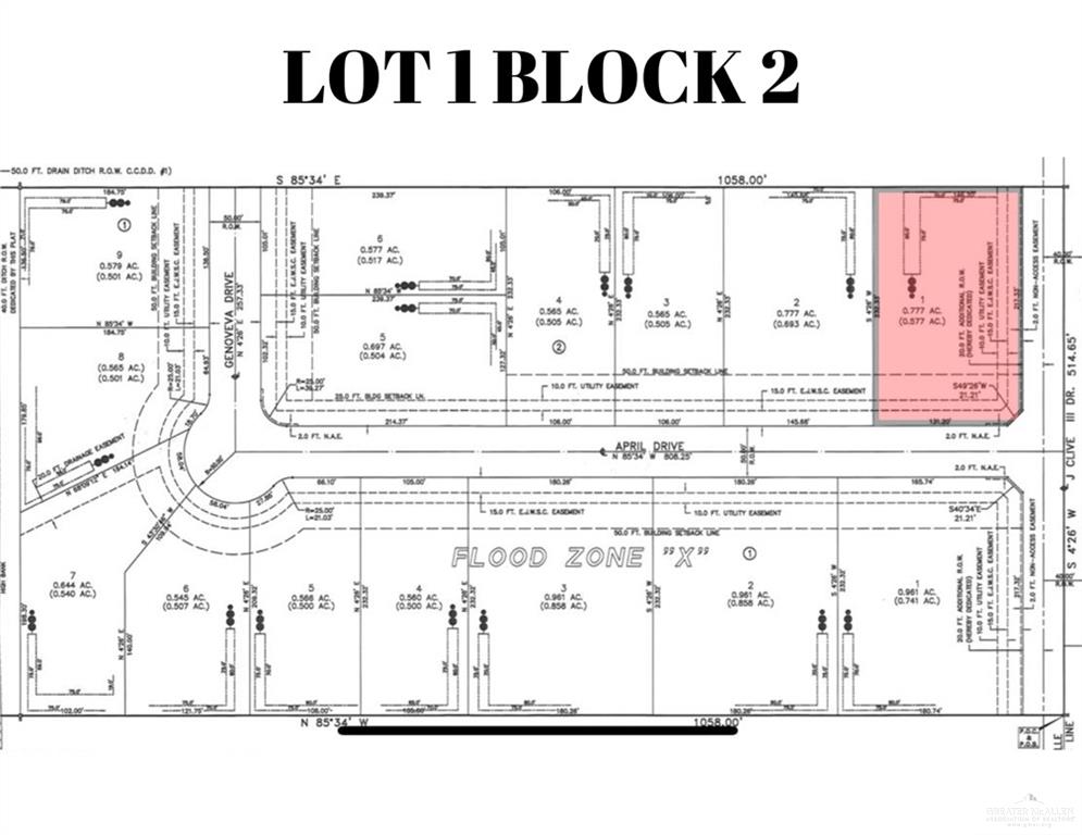 Lot 1 Block 2 April Drive, Brownsville, Texas image 9