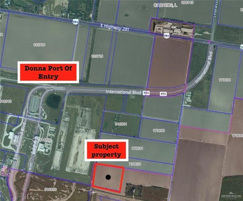 Vacant Land For Sale - 39000 Border Fence Service Road<br/> Donna, TX 78537