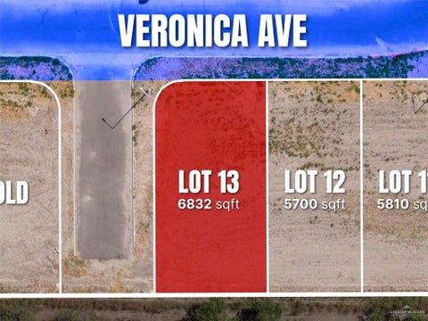 Vacant Land For Sale - LOT 13 Veronica Avenue<br/> Roma, TX 78584