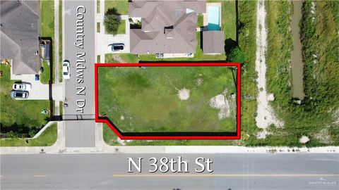Vacant Land For Sale - 3800 Country Meadows North Drive<br/> Edinburg, TX 78541