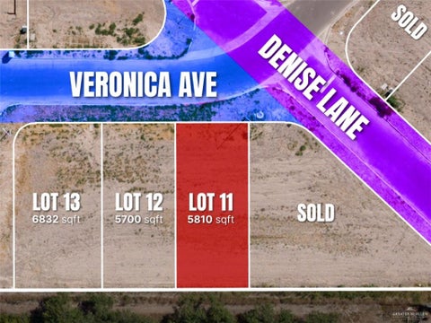 Vacant Land For Sale - LOT 11 Veronica Avenue<br/> Roma, TX 78584