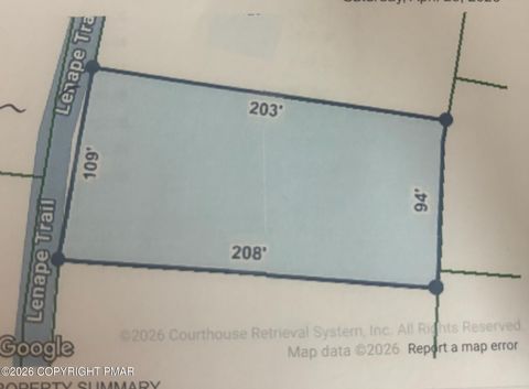 Vacant Land For Sale - 729 Lenape Trail<br/> Albrightsville, PA 18210