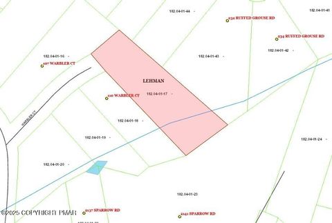 Vacant Land For Sale - LOT 503 Warbler Court<br/> Bushkill, PA 18324