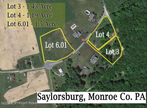 Vacant Land For Sale - LOT 3 & 4 Bittenbender Drive<br/> Saylorsburg, PA 18353