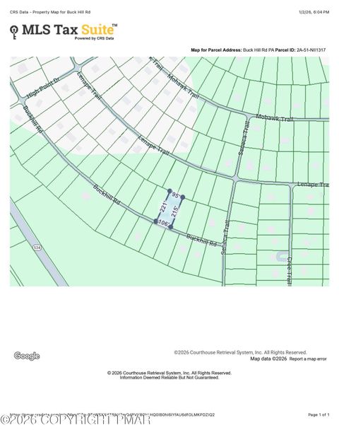 Vacant Land For Sale - Buck Hill Road<br/> Albrightsville, PA 18210