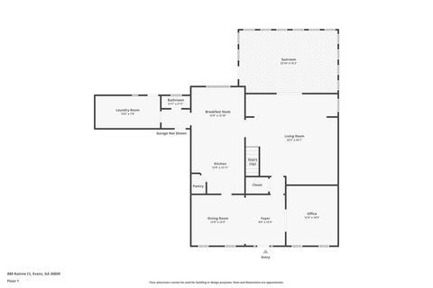 Tiny photo for 888 Rainne Court, Evans, GA 30809 (MLS # 549942)