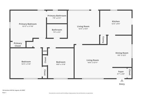 Tiny photo for 150 Gardners Mill Road, Augusta, GA 30907 (MLS # 551545)