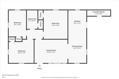 Tiny photo for 509 E Sixth Street, Waynesboro, GA 30830 (MLS # 547426)