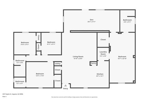 Tiny photo for 2337 Naples Drive, Augusta, GA 30906 (MLS # 546883)