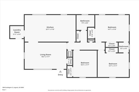 Tiny photo for 1806 Doublegate Court, Augusta, GA 30904 (MLS # 550960)