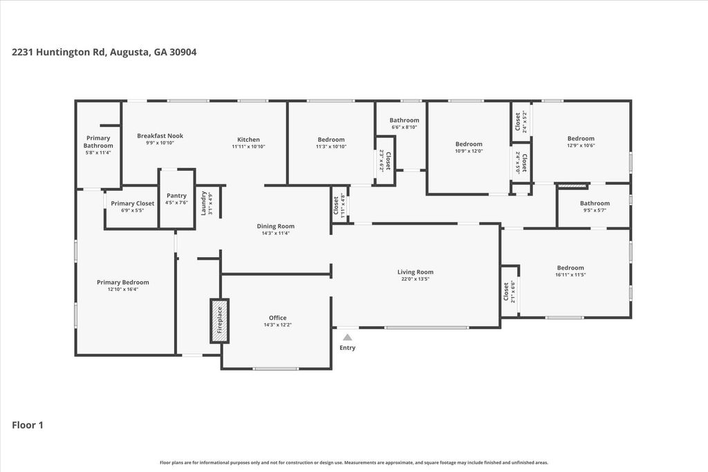 Photo of 2231 Huntington Road, Augusta, GA 30904 (MLS # 555096)