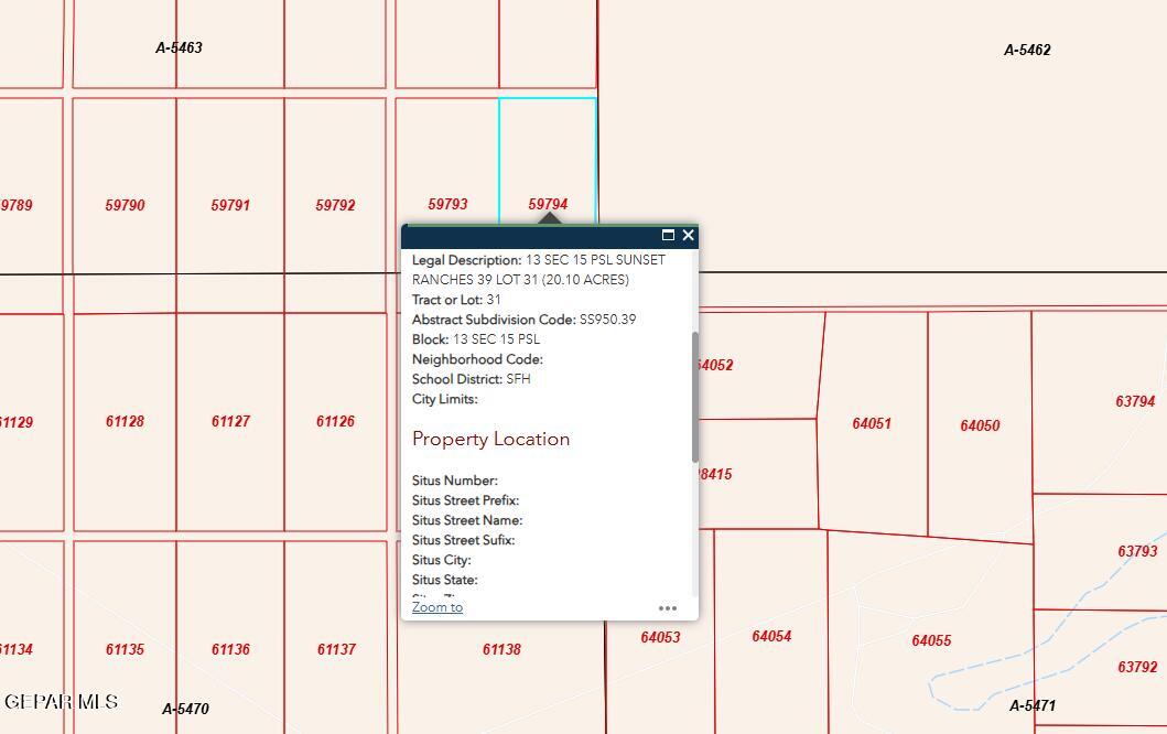 PN-59794 Sunset Ranches #39 Lot 31