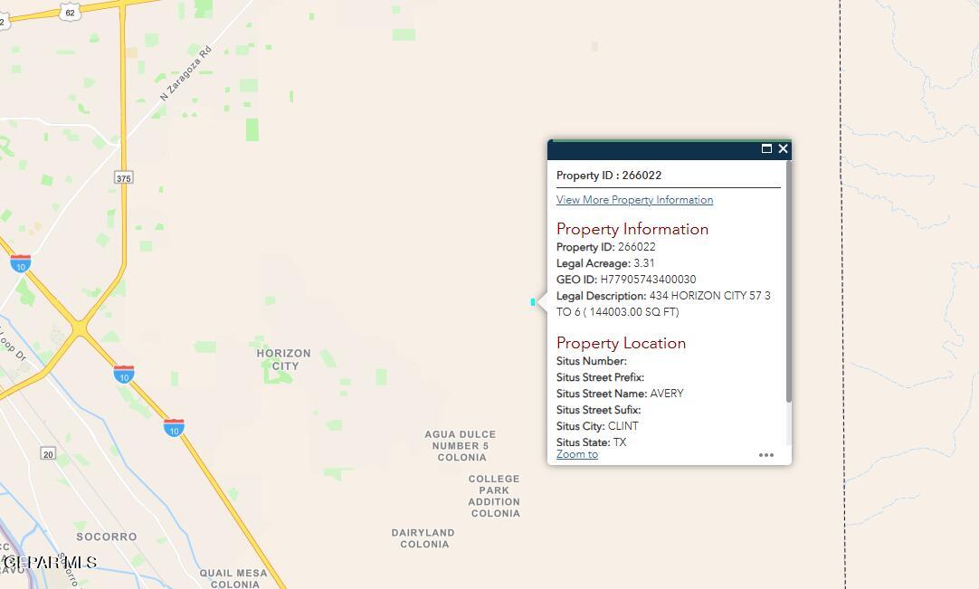 PN-266022 434 Horizon City #57 3-6