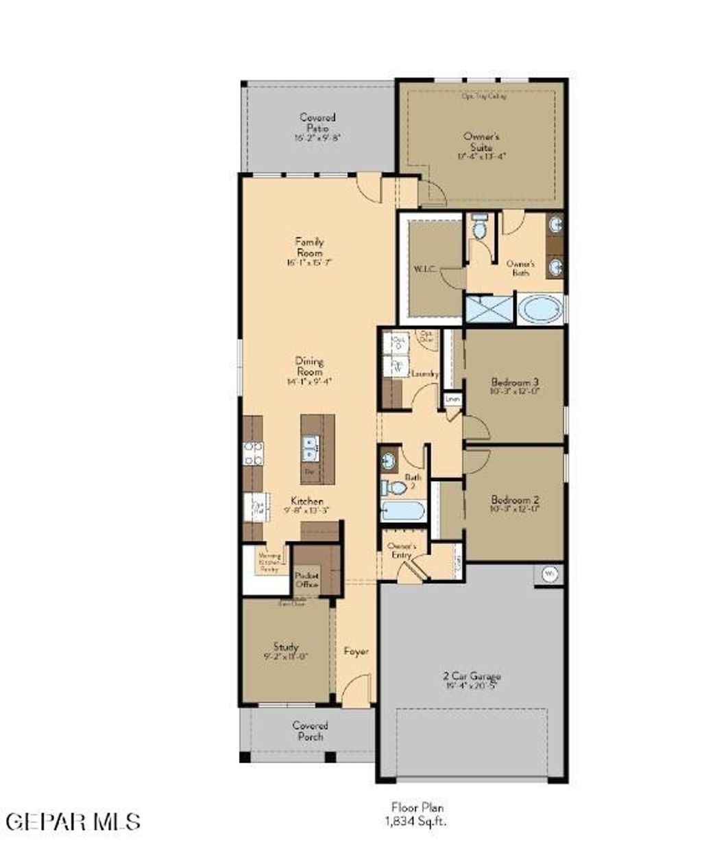 Photo of 14753 CACTUS BREEZE Way, Horizon City, TX 79928 (MLS # 942244)