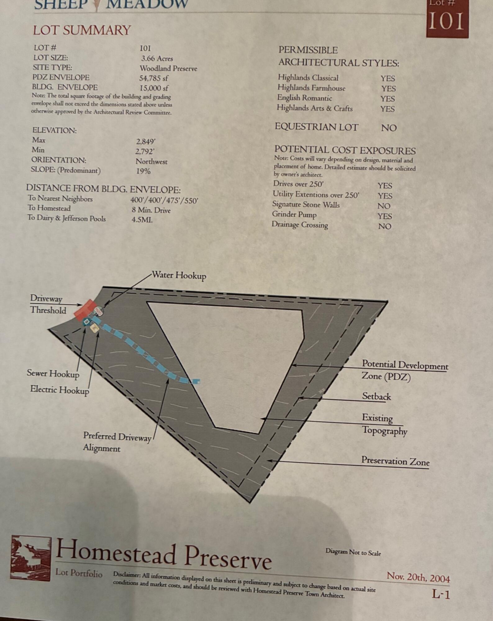 Lot #101 Sheep Meadow