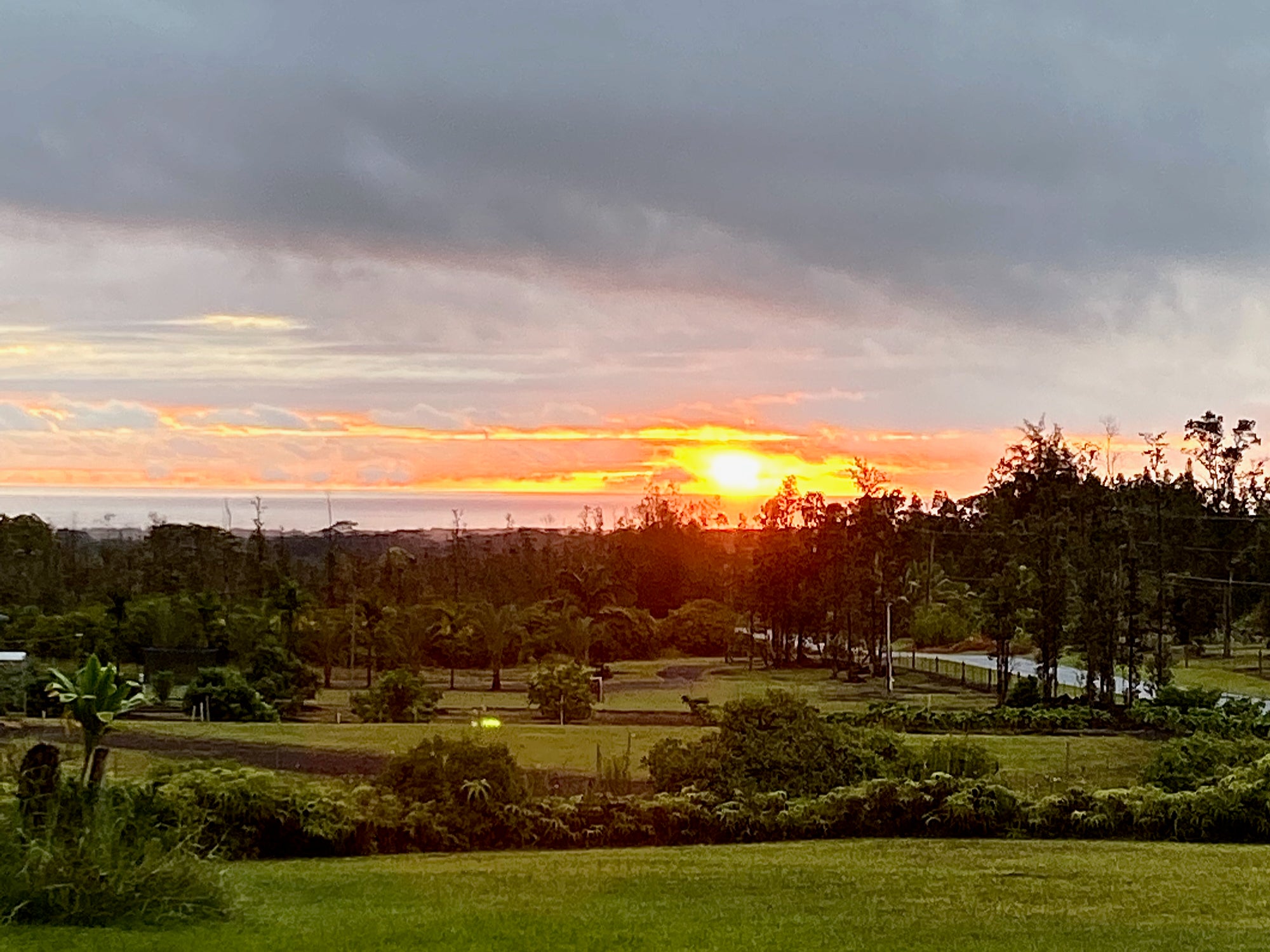 Incredible views of the sunrise can be seen from the home and property
