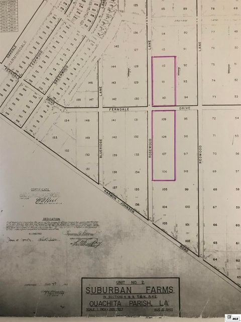 Vacant Land For Sale - Rosewood Lane<br/> Monroe, LA 71202