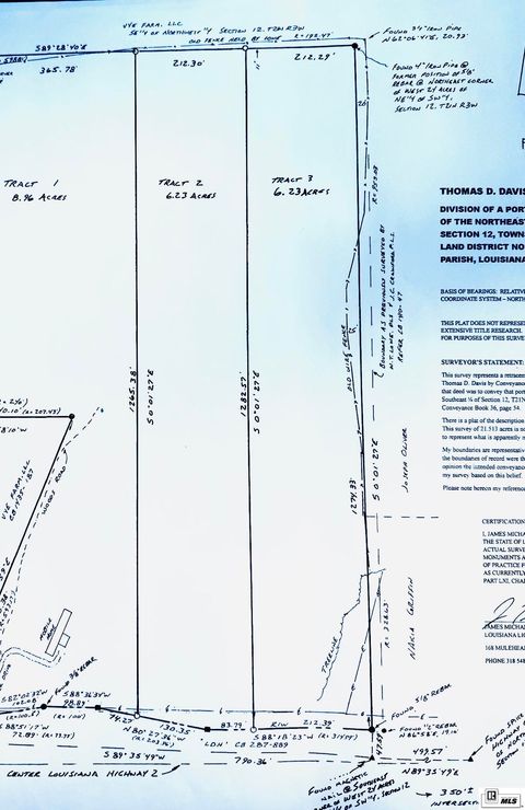 Vacant Land For Sale - Highway 2<br/> Union County, Bernice, LA 71222