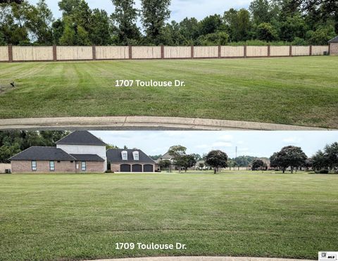 Vacant Land For Sale - 1707 AND 1709 Toulouse Drive<br/> Monroe, LA 71201