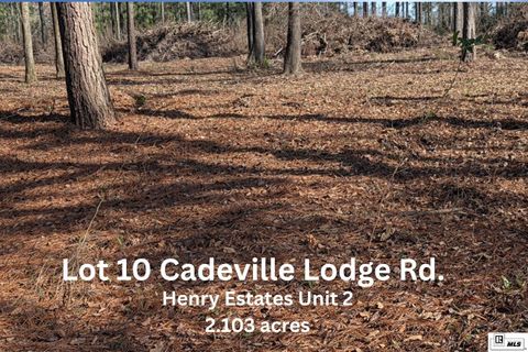 Vacant Land For Sale - 010 Cadeville Lodge Road<br/> West Monroe, LA 71292