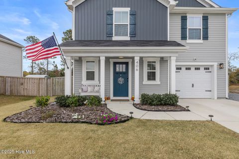 Tiny photo for 406 Hope Lane, Holly Ridge, NC 28445 (MLS # 100543242)