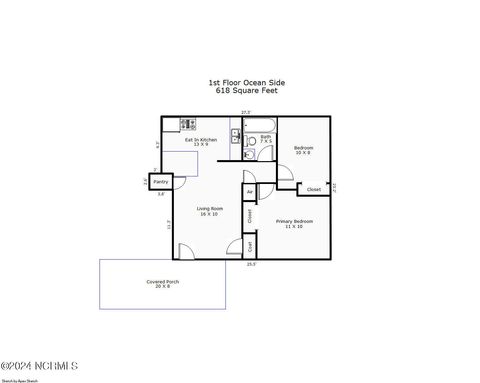 Tiny photo for 1008 Ocean Boulevard, Topsail Beach, NC 28445 (MLS # 100536290)