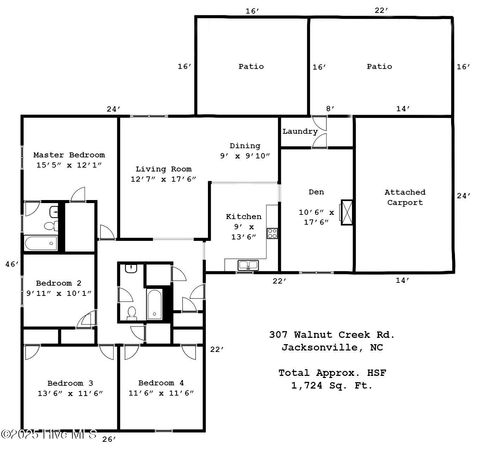 Tiny photo for 307 Walnut Creek Road, Jacksonville, NC 28546 (MLS # 100538404)