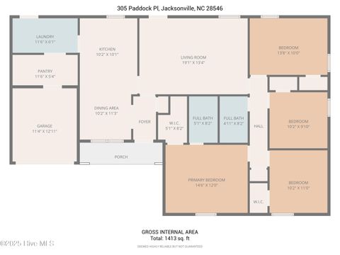 Tiny photo for 305 Paddock Place, Jacksonville, NC 28546 (MLS # 100540044)