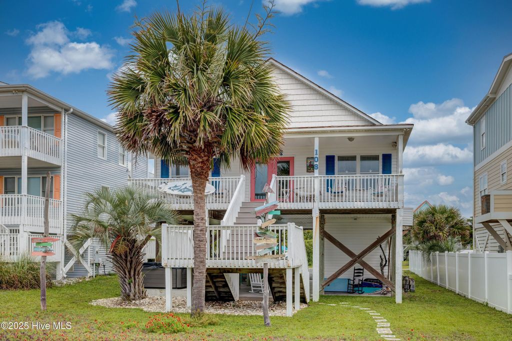 Photo of 108 W Dolphin Drive, Oak Island, NC 28465 (MLS # 100511998)