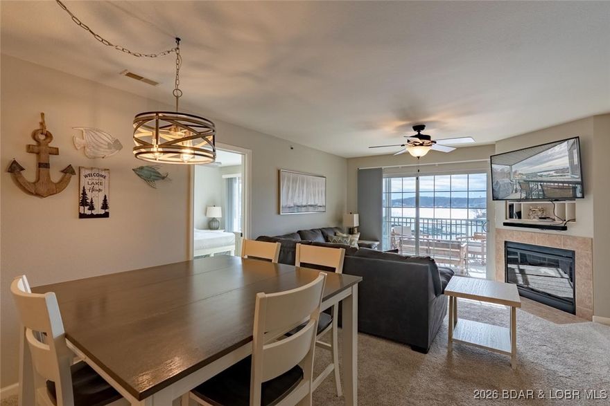 Enjoy large lake views and effortless access at this beautifully appointed three-bedroom, three-bath condo in sought-after Highland Shores—an ideal setup for short-term rental success. This walk-in unit offers true single-level living and comes fully furnished with tasteful, turnkey décor, making it immediately ready for personal use or rental income. Guests will appreciate the strong rental appeal of the location, situated right down HH with quick access to many of Lake of the Ozarks’ top attractions. The property is minutes from The Bend Bar & Grill, Lil Rizzo’s, Barn-B-Que, Camden on the Lake, Docknockers, and the Bagnell Dam Strip—placing entertainment, dining, and nightlife within easy reach. The complex features a private marina with a variety of boat slip sizes available, along with two community pools that are highly attractive to renters. With large lake views, walk-in convenience, and a prime central location, this condo is well-positioned for short-term rentals while also serving as an excellent personal lake retreat.