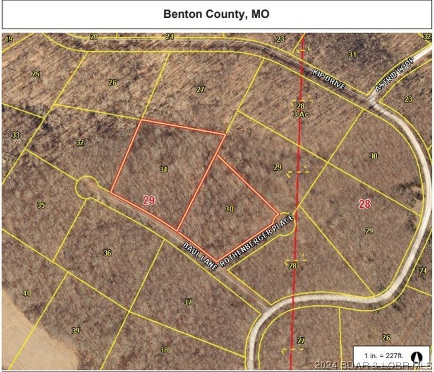 TWO SECLUDED ADJOINING TRACTS with 5.7 ACRES in the 12,800 Acre Forbes Lake of the Ozarks Park with so many amenities!  Forbes is a Gated Community and You will have access to 3 boat ramps, 4 Lakes within the Park for residents only, a Shooting Range, RV Park, Tennis Courts.  Once you build a home, the roads will be graveled and maintained by the Park.  Forbes website shows the park is a natural wooded setting that includes oak, walnut, hickory, elm, and sycamore.  The Park is located on the Principle Mississippi Migration Flyway that brings a variety of birds to the area.  There's an abundance of deer, turkey, and Missouri wildlife to enjoy!  High Speed Internet from CO-MO Connect is available in some parts of Forbes Community.  Annual Assessments are $ 185.90 per lot.  Don't let this property get away.  Call today for an appointment to see!