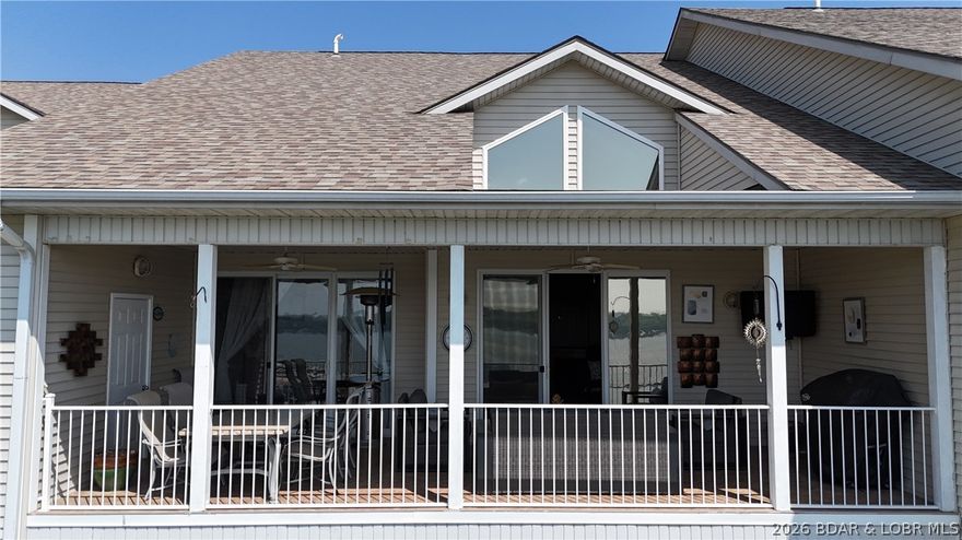 Top floor, top notch—welcome to Millstone Condominiums! This exceptional 3BR/2BA lakefront condo has been lovingly maintained by the original owner for 20 years and is ready for its next chapter of memories. Pride of ownership shines throughout this updated unit featuring vaulted ceilings, stunning floor-to-ceiling windows, and an open concept layout designed to capture breathtaking panoramic lake views from both the main living area and the primary suite. The spacious kitchen offers a large pantry, generous cabinetry, a dining area plus additional seating at the island—perfect for entertaining. The primary suite includes a walk-in closet, double vanity, and walk-in shower. Step out onto the spacious covered deck to relax and soak in the incredible views. Fully furnished and turnkey, including all appliances, a 12x32 boat slip, and a garage. Enjoy resort-style amenities with wave breaks, lakefront pool, and fitness center. Convenient elevator access means no steps to worry about! Located at the 7MM near popular waterfront dining and entertainment. Lake living at its finest—schedule your showing today!